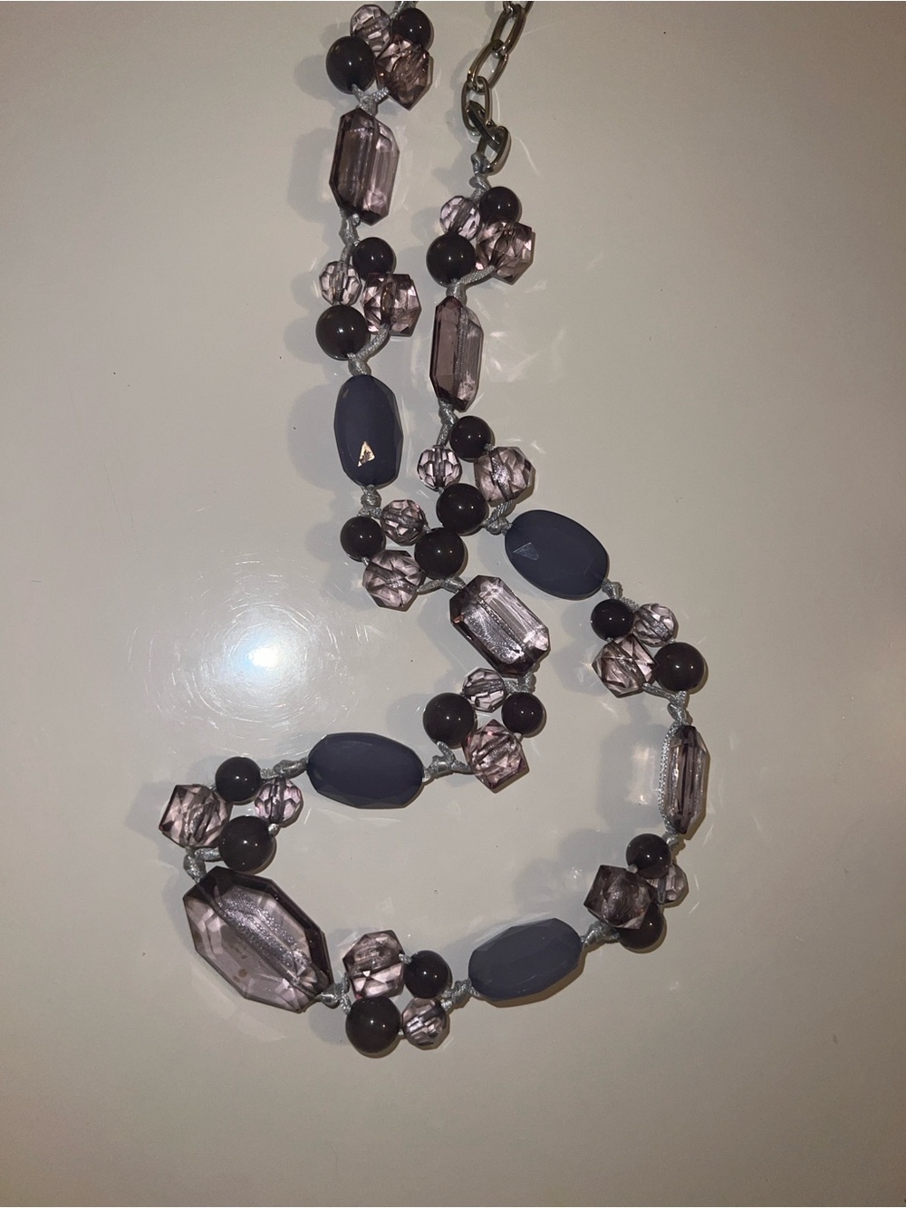 Lavender Beaded Necklace